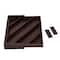 17'' Walnut Expandable Diagonal Bamboo Drawer Organizer with Adjustable Dividers